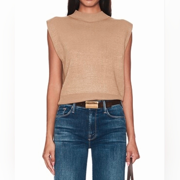 Banana Republic Sweaters - NWT Banana Republic 100% Fine Merino Wool Sleeveless Sweater Vest Women M Camel